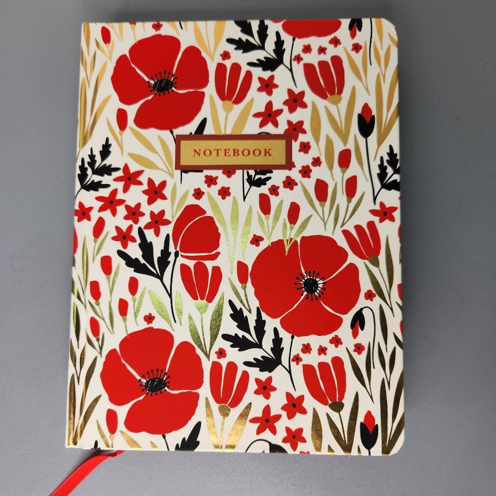 Floral Lined Journal/Notebook with Sprayed Edges